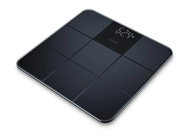 Beurer GS 235 Bilancia in Vetro con Superficie Antiscivolo e Magic Display, nero