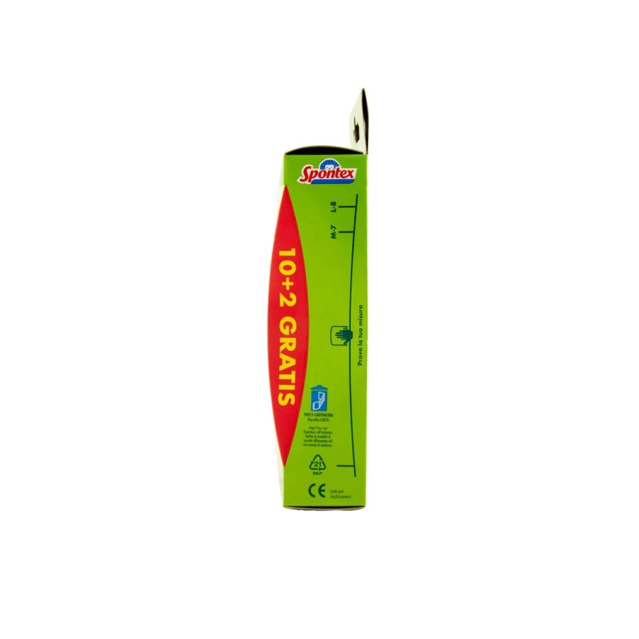 GUANTI EFFETTO SETA IN LATTICE NATURALE 100%  TAGLIA M 7/7,5