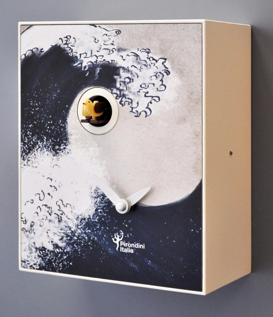 Orologio a Cucù da Parete 16,5x20x10cm Pirondini Italia D'Apres Hokusai