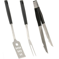 SET 3 UTENSILI BBQ 40CM IN ACCIAIO INOX.
