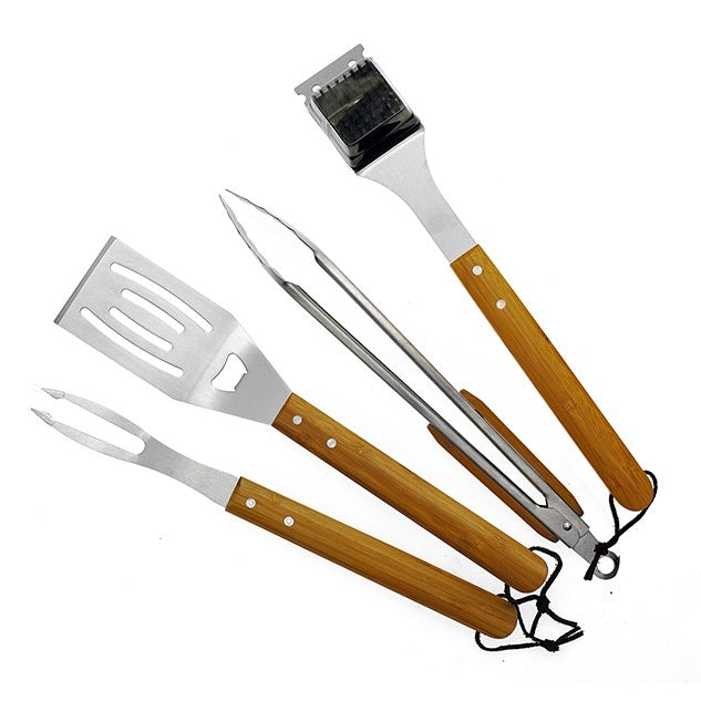 SET 4 ACCESSORI BBQ CON GREMBIULE.