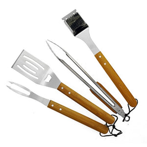 SET 4 ACCESSORI BBQ CON GREMBIULE.