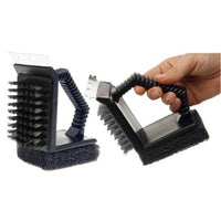 SPAZZOLA IN ACCIAIO 3 IN 1 PER BBQ.