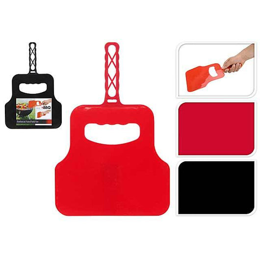 VENTAGLIO IN PLASTICA 32X21CM IN 2 COLORI PER BBQ