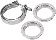 V-banda klemset in acciaio inossidabile - Slangklem per tubi - Duraturo e affidabile - Colore argento - Adatto per tubo di scarico - 2,25 pollici - 57 mm