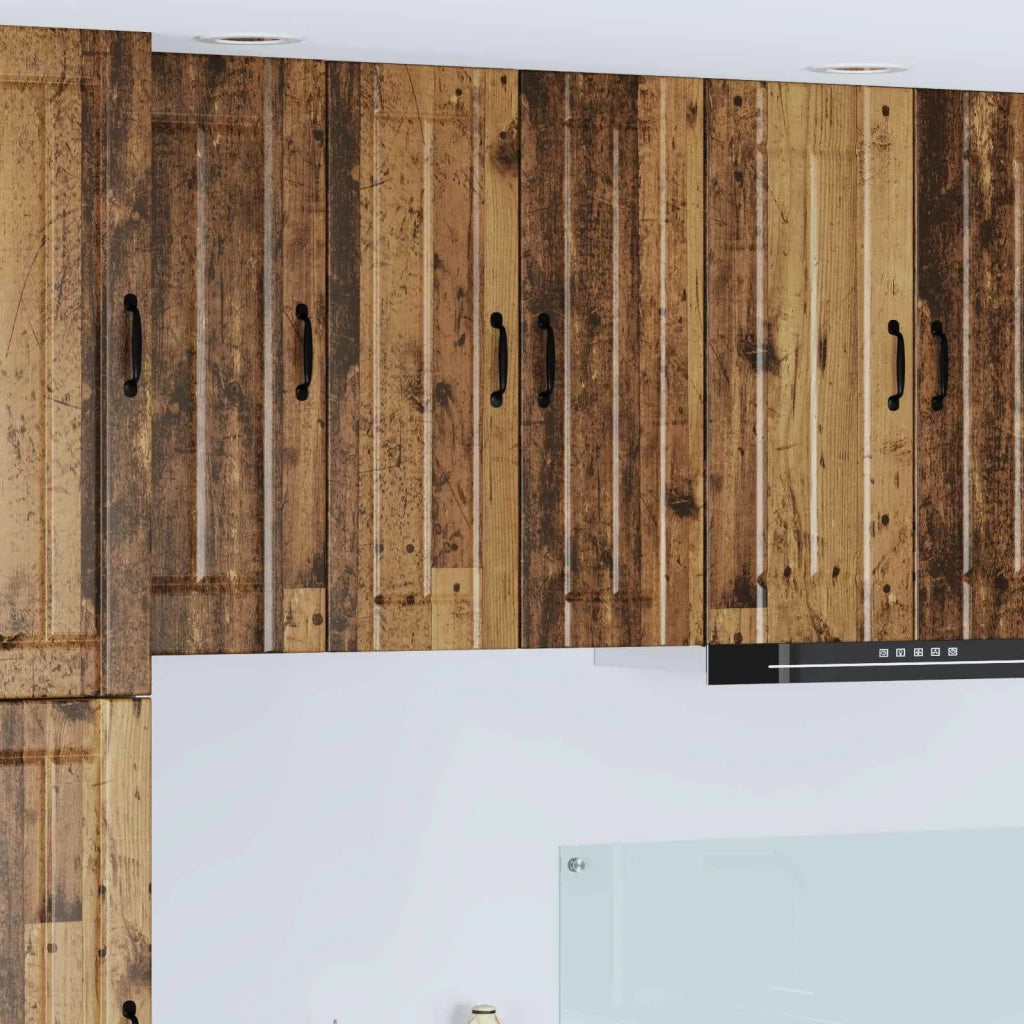 Armadietto a muro LUCCA 2 pcs Legno antico 30 x 31 x 80 cm