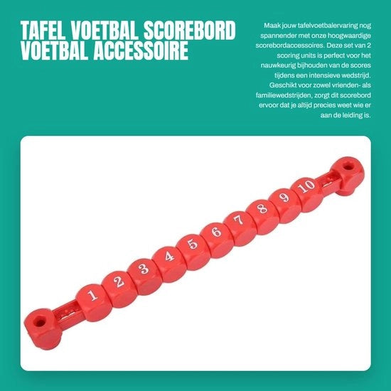Tabellone di Calcio per 2 Squadre - Segnalazione Chiara - Facile da Installare - Accessorio per Tavolo Calcio - Fondale Lucido - Contatore Punti