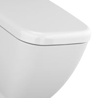 Vaso a pavimento filo muro con scarico a parete in ceramica - Serie Shift