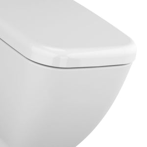 Vaso a pavimento filo muro con scarico a parete in ceramica - Serie Shift