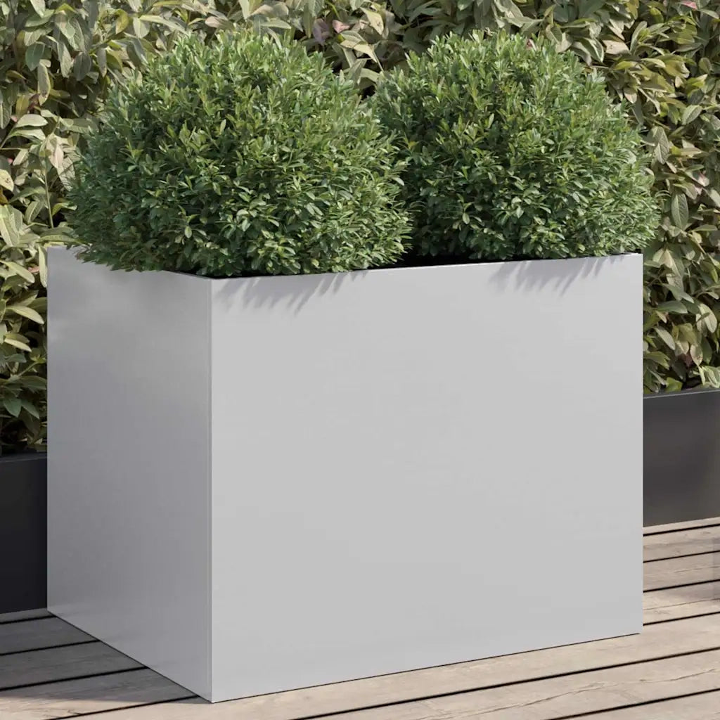 Fioriera Argento 62x47x46 cm in Acciaio Zincato 841606