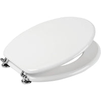 Sedile copriwater tavoletta bianco universale per bagno copri wc