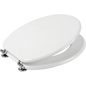 Sedile copriwater tavoletta bianco universale per bagno copri wc