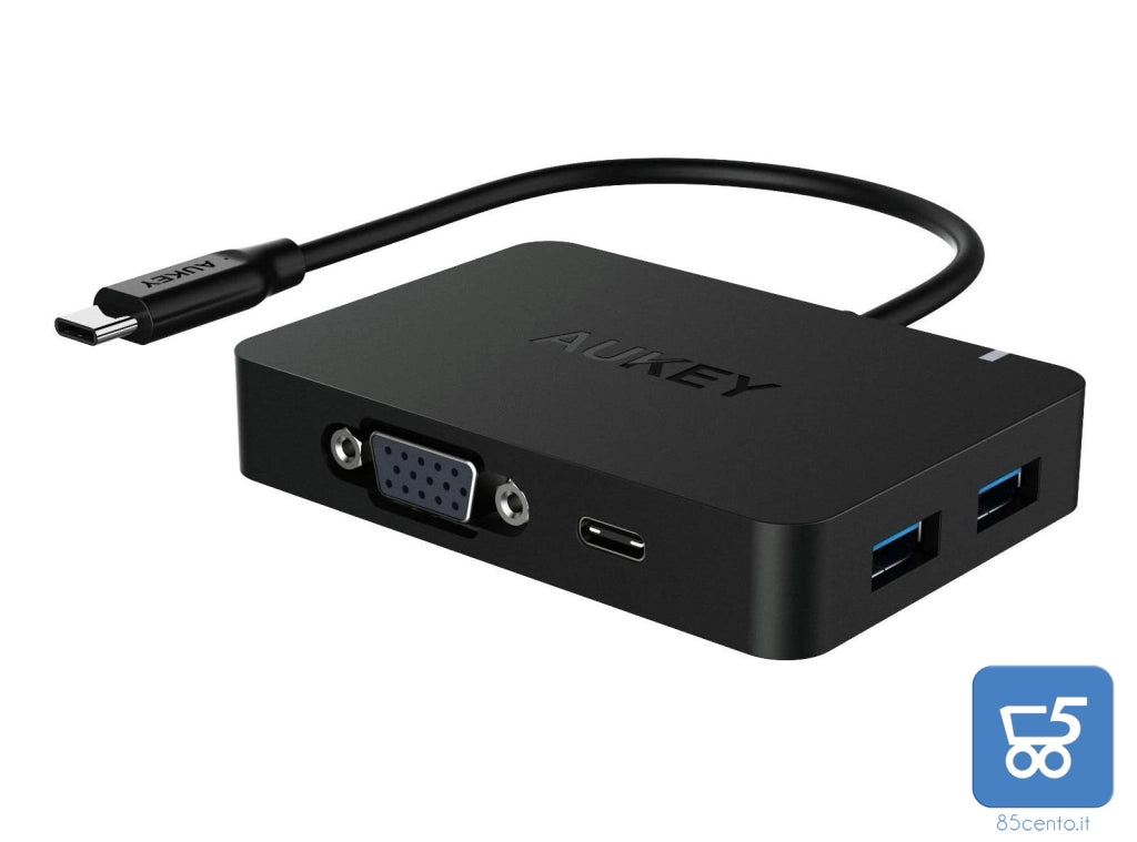 PACK 10 PER Usb Type-C Hub 4 USB 3.0 ricarica uscita Vga Full Hd Macbook Pro Samsung Lenovo Dell Huawei - RIVENDITORE