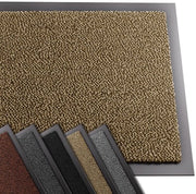 Matte di ingresso di alta qualità per interni ed esterni, raccoglitore di sporcizia, antiscivolo, lavabile e resistente alle intemperie, per ingressi e aree esterne, percorso di passaggio, spessore 40x60cm, beige