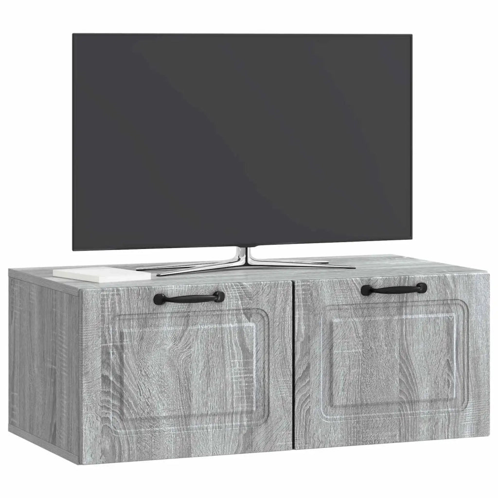 Mobile Porta TV da Muro Grigio Sonoma 78,5 x 41 x 30 cm 899371