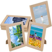 Set di supporti per foto in legno, 4 pezzi, 13 x 18 cm
