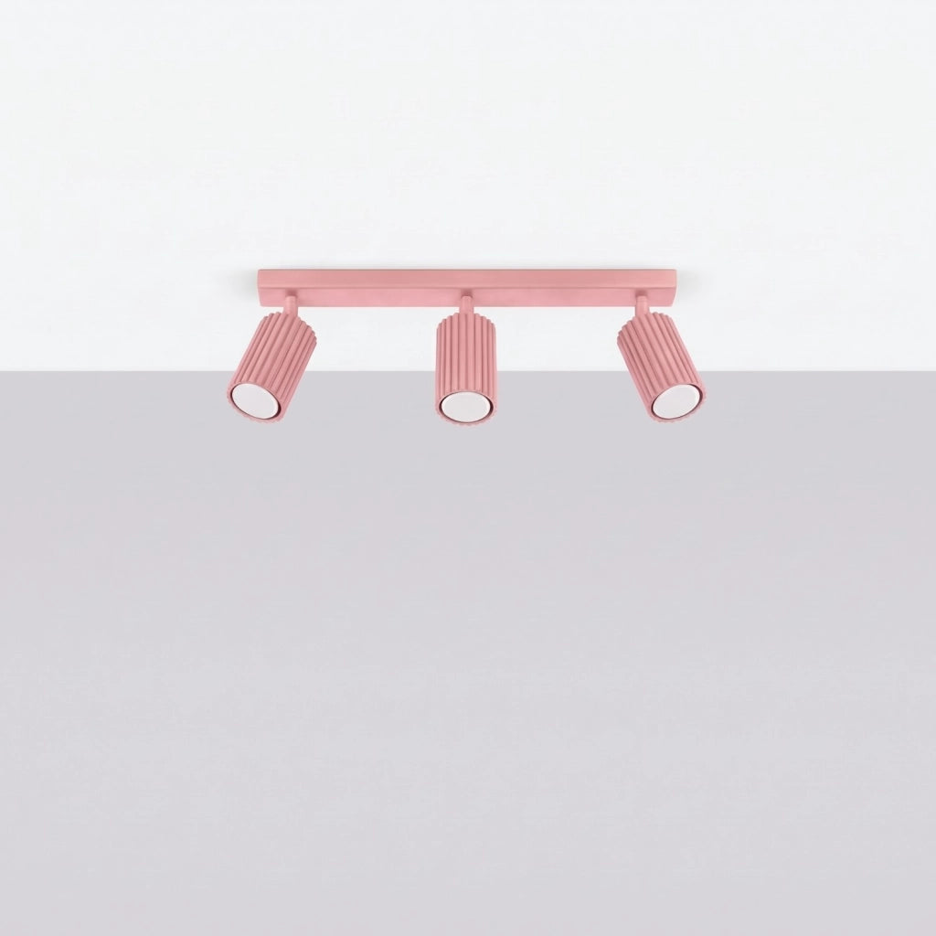 Plafoniera KARBON 3L rosa