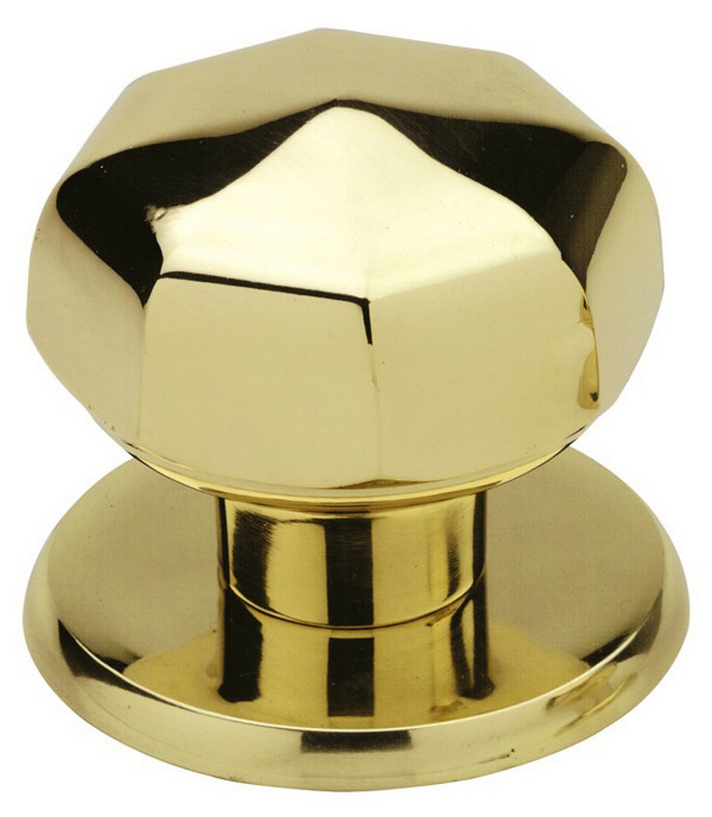 pomolo ottagonale ottone lucido verniciato mm.70 cod:ferx.26690