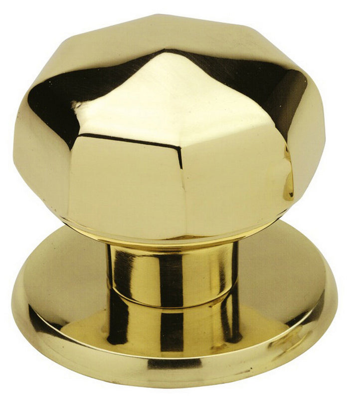 pomolo ottagonale ottone lucido verniciato mm.70 cod:ferx.26690