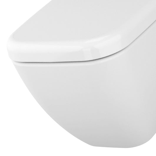 Vaso sospeso con scarico a parete in ceramica - Serie Shift