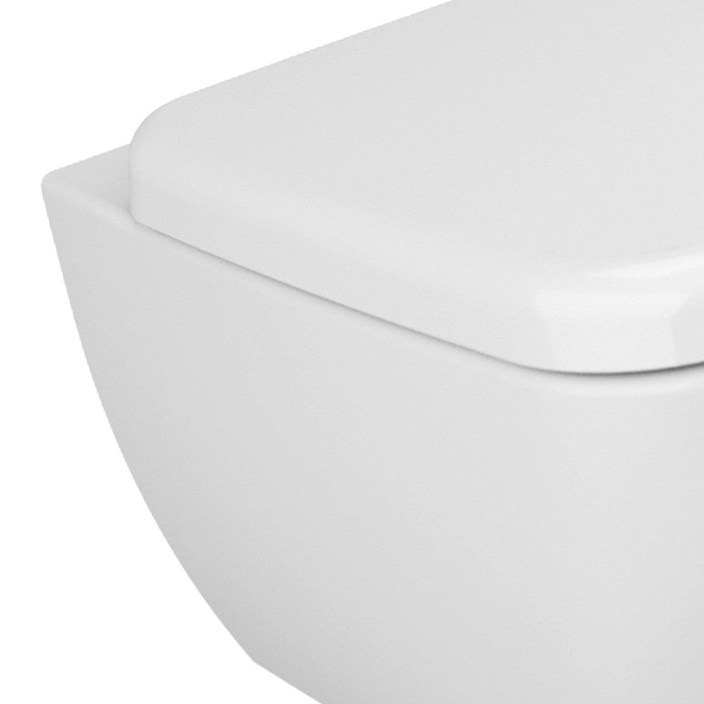 Vaso sospeso con scarico a parete in ceramica - Serie Shift