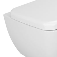 Vaso sospeso con scarico a parete in ceramica - Serie Shift