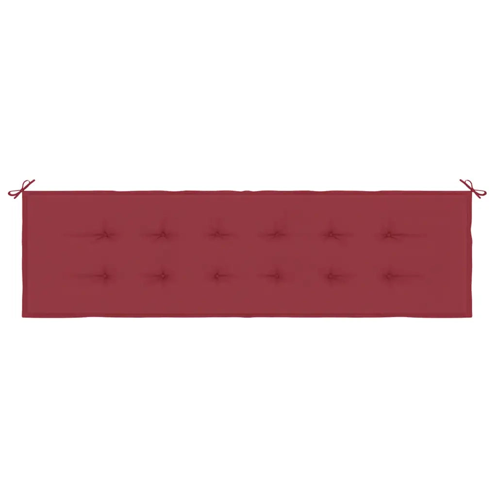 Cuscino per Panca Rosso Vino 180x50x3 cm in Tessuto Oxford 314092