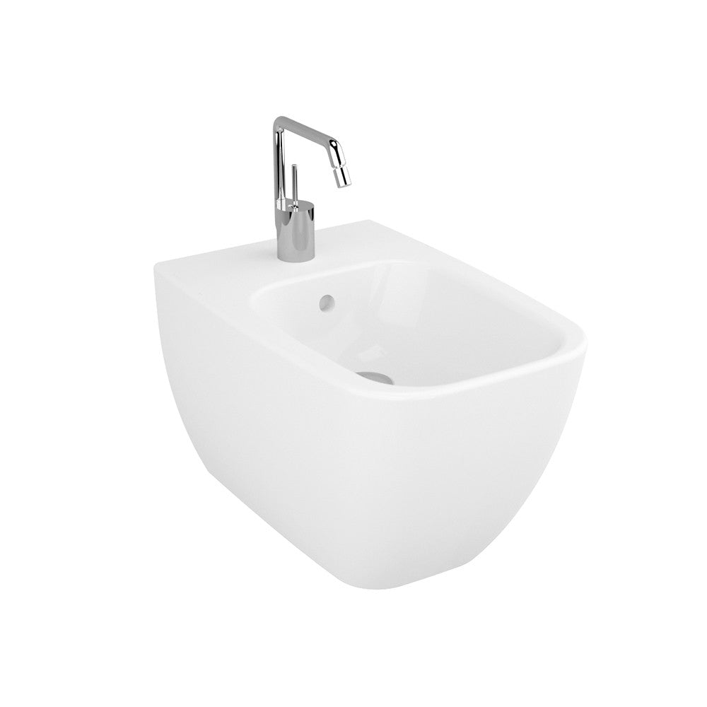 Bidet sospeso monoforo in ceramica - Serie Shift