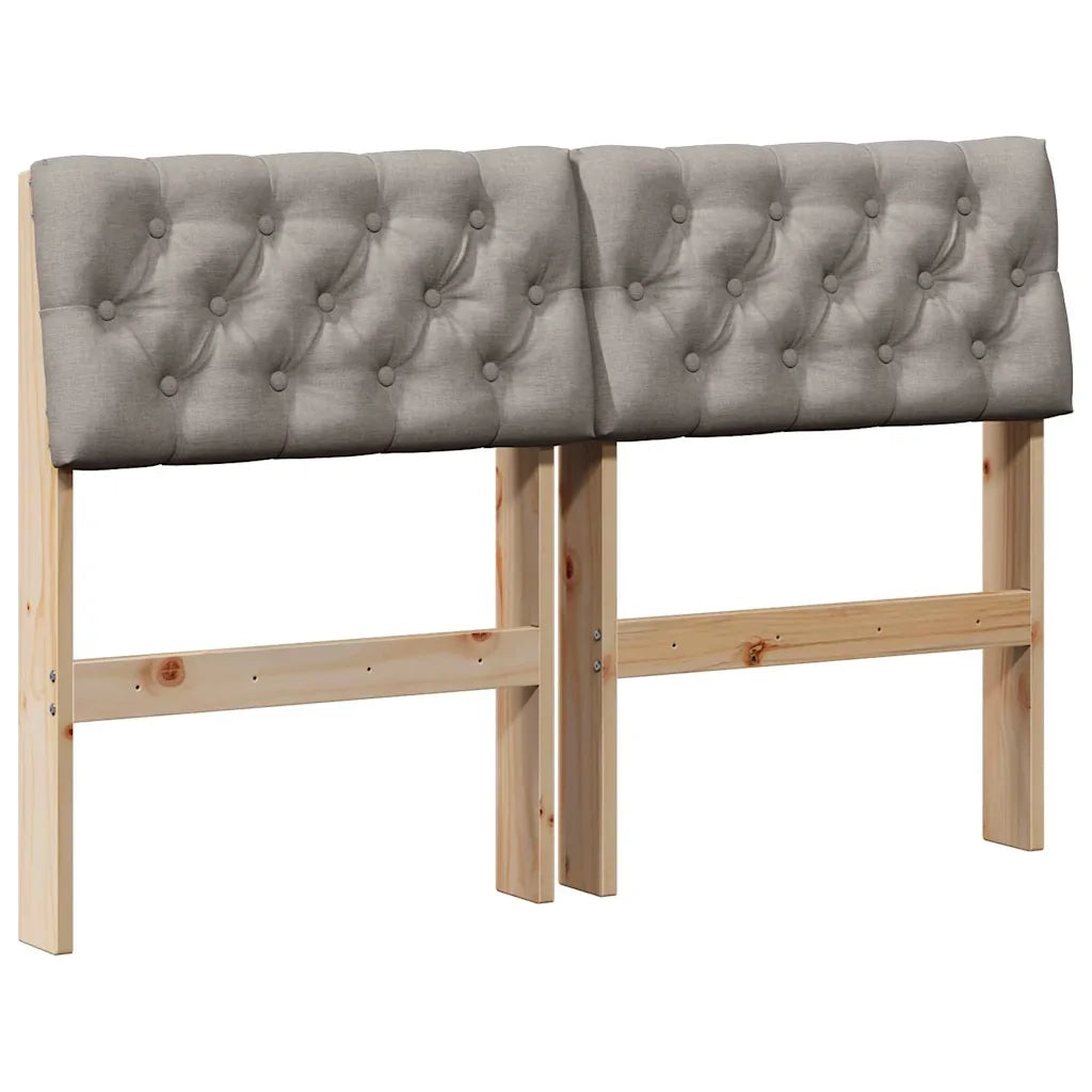 Testiera imbottita-Testiera con Cuscini-Testata Talpa 120 cm Pino massello 737038