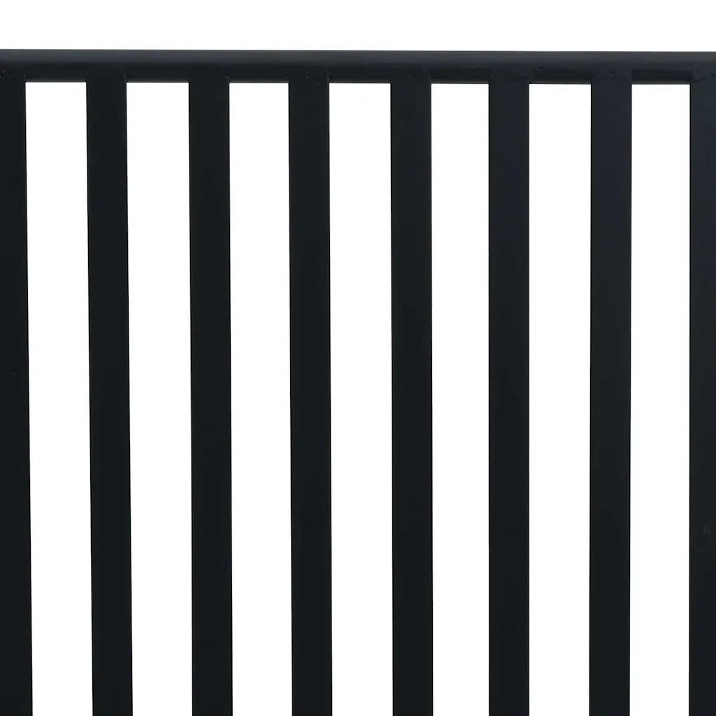 Panchina da giardino Nero 103,5 x 51,5 x 90 cm Acciaio 42008117