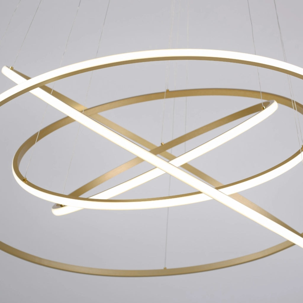 Lampada sospensione LED Tessara Paul Neuhaus oro 97W