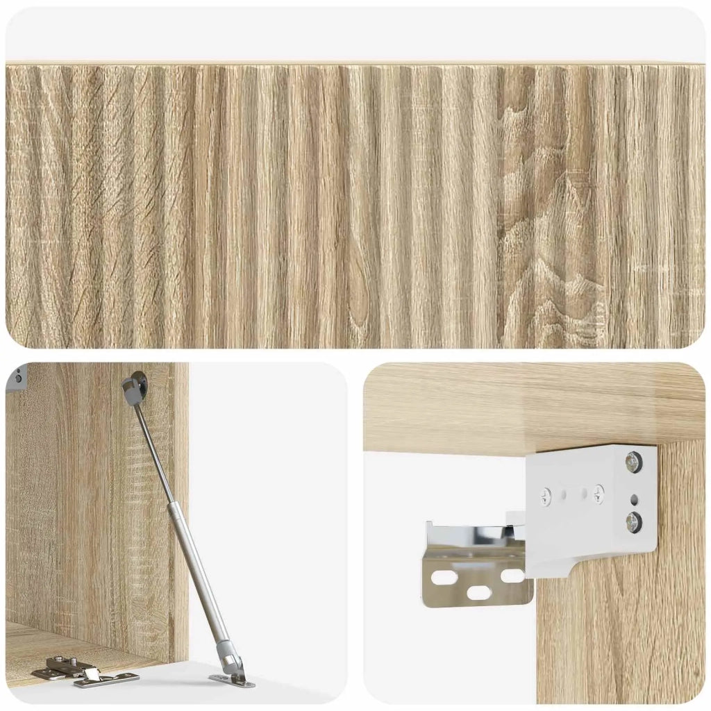 Mobile Porta TV da Muro Rovere Sonoma 78,5 x 31 x 30 cm 898547