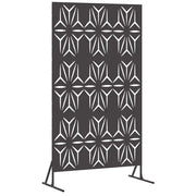 Schermo per Privacy Nero 100 x 50 x 180 cm Acciaio CFW6687561