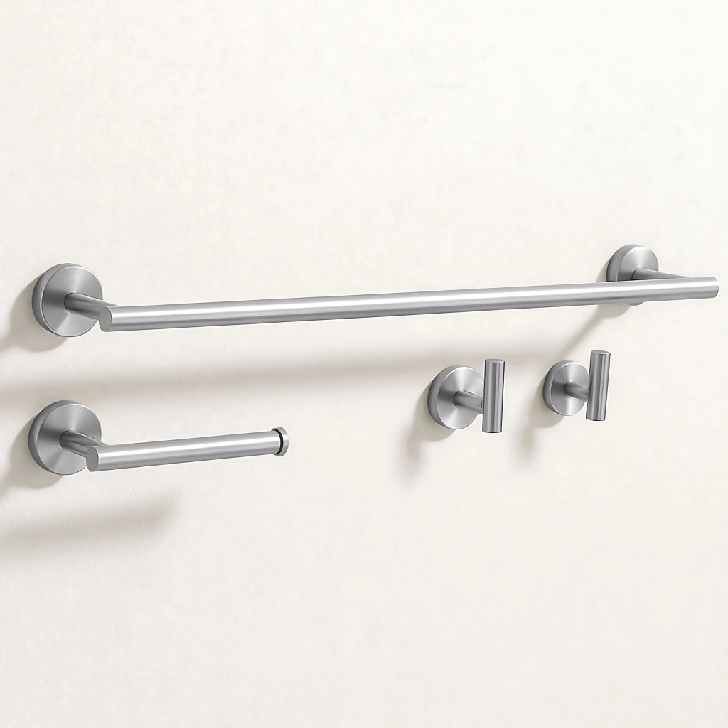Set Accessori Da Bagno Ari Brush Nickel 4 Pezzi
