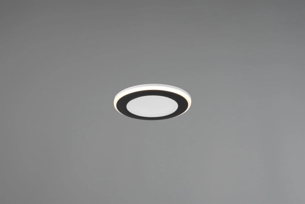 Faretto incasso LED Trio AURA nero 5W 3000K 450lm