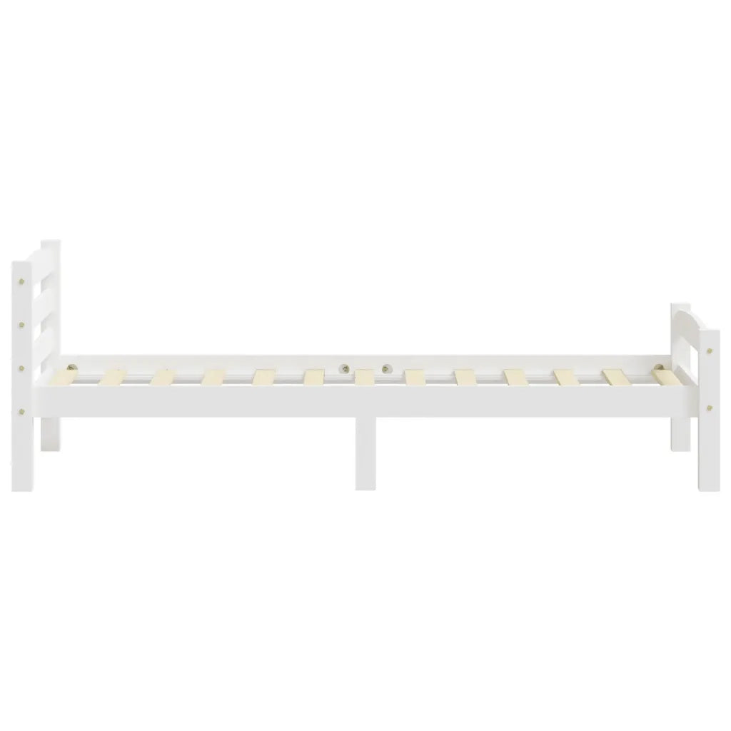Dormeuse Estraibile senza Materasso Bianca Legno Pino 90x200 cm 322068