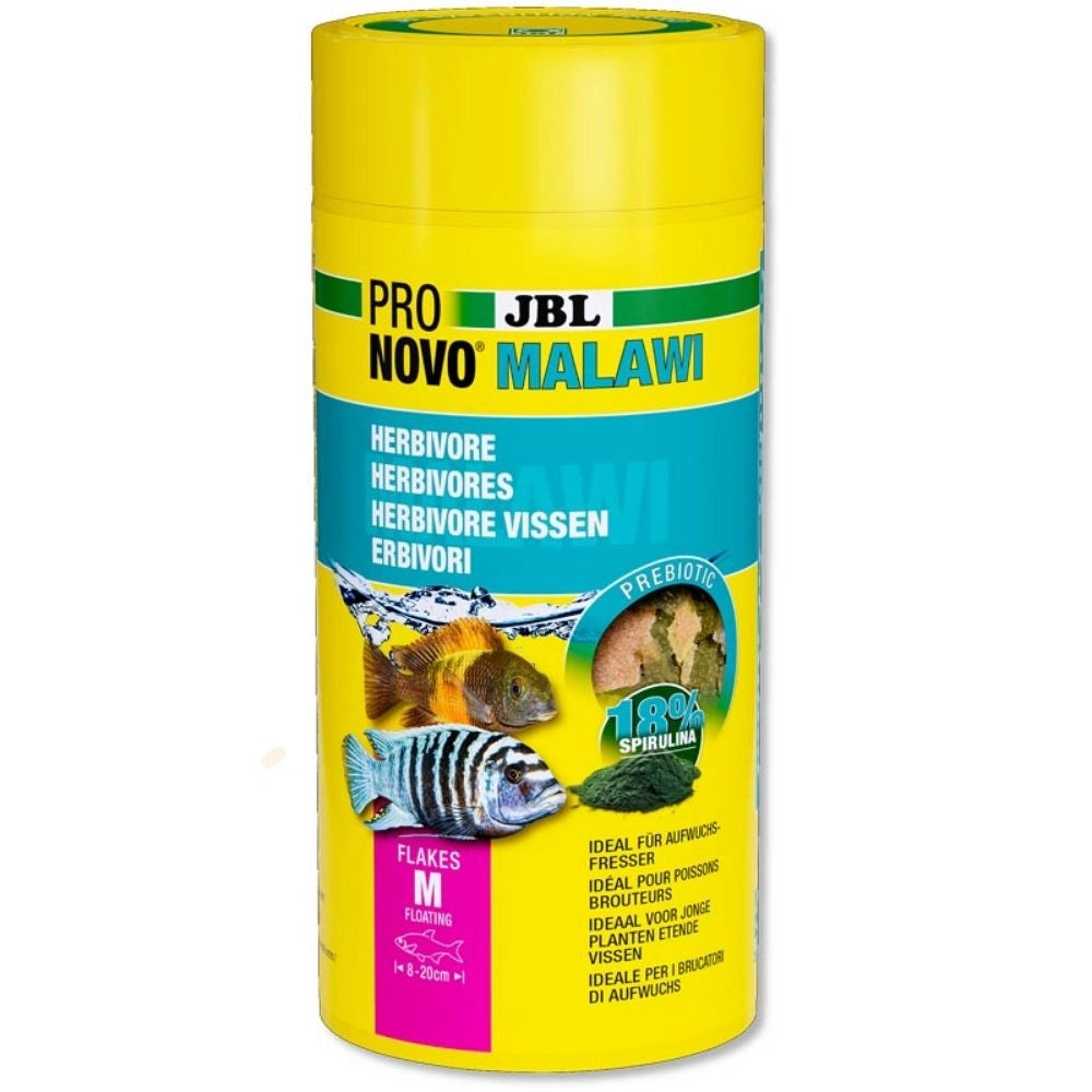 JBL ProNovo Malawi Flakes M - fioccato per Ciclidi da 8 a 20cm Formato: 1000 ml