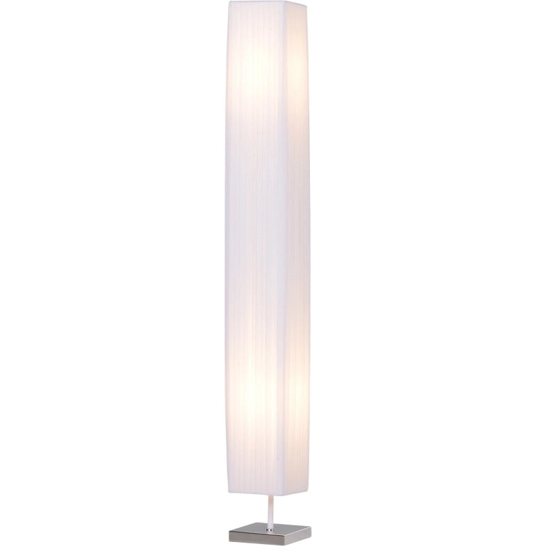 LAMPADA da Terra 14x14x120 cm Bianca in Metallo con 2 Attacchi E27