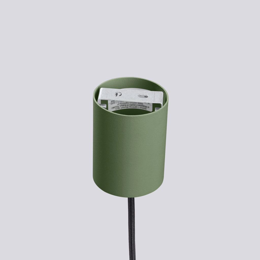 Lampada a sospensione SFERA vetro oliva sfera bianca G9