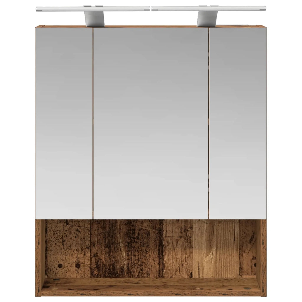Mobiletto per specchio da bagno Legno vecchio 60 x 14.5 x 70 cm