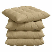 Cuscini per Seduta 4 pz | Cuscini per sedie Grigio Verde 40 x 40 x 6 cm