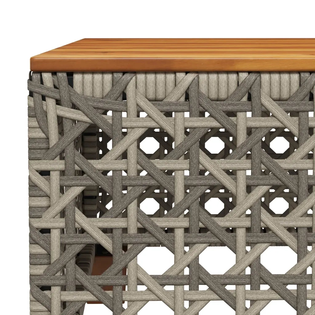 Set Divano da Giardino 10 pz con Cuscini Grigio in Polyrattan 3262011