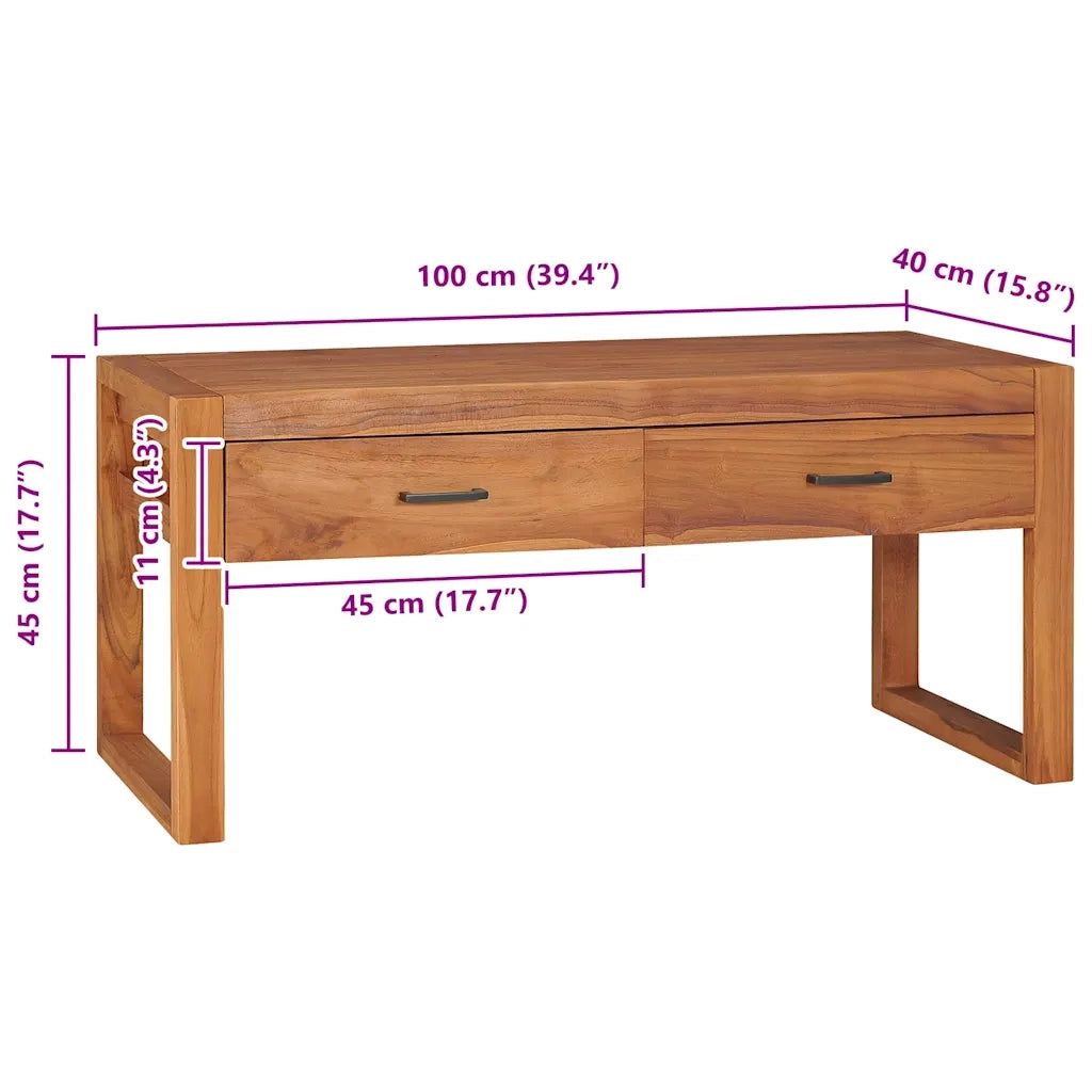 Mobile TV 100x40x45 cm in Legno di Teak 325272