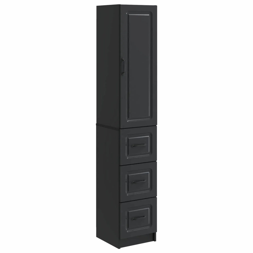 Set di armadi 2 pcs Nero 33 x 34,5 x 87 cm Legno ingegnerizzato