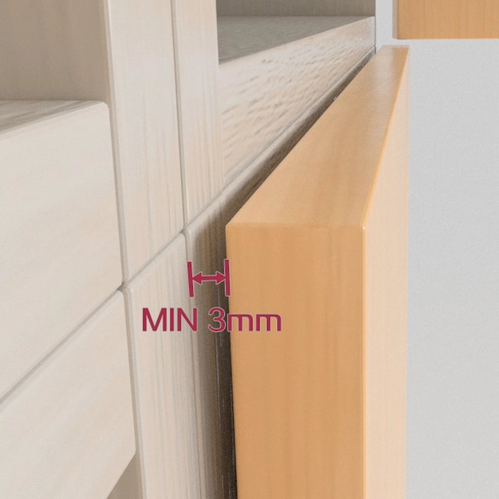 Emuca Chiudiporta Push Lite da avvitare nel mobile con regolazione, 80 mm, Magnetica, Plastica grigia, Tecnoplastica, 10 unitÃ 