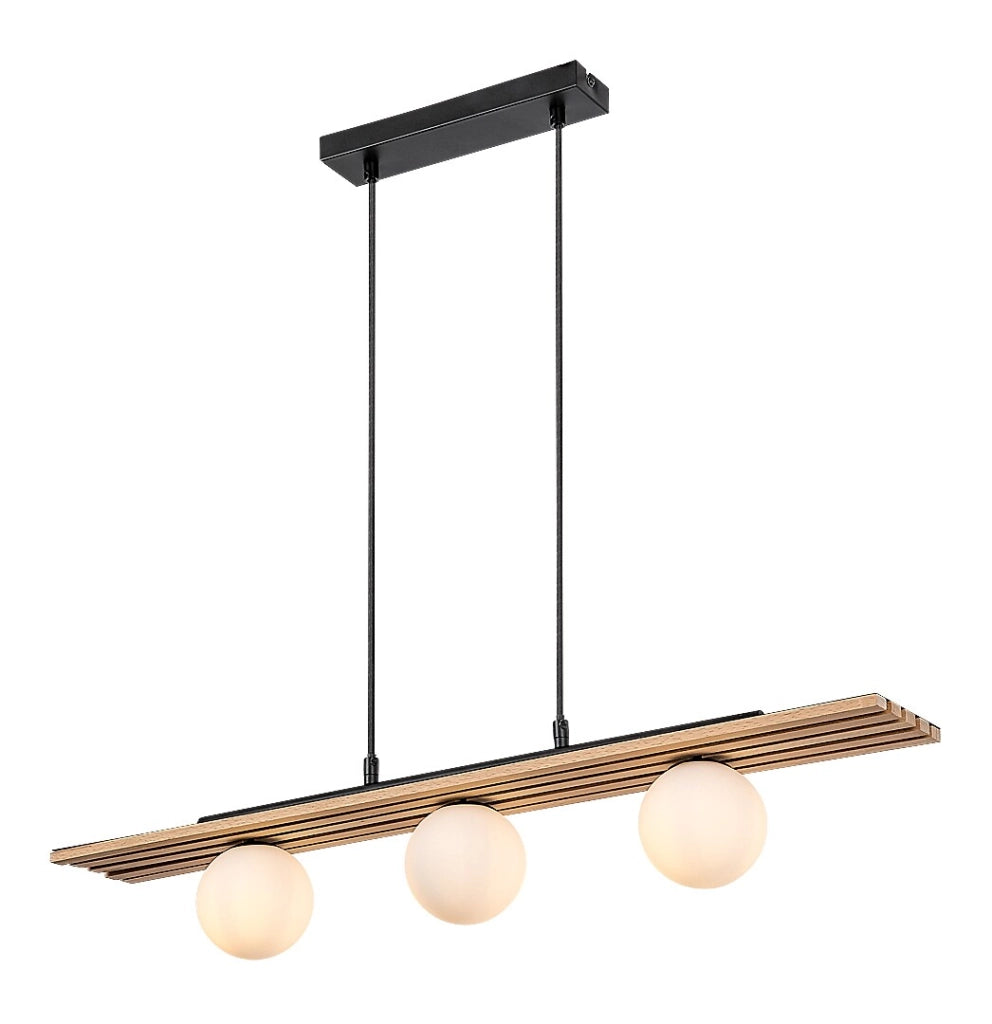 Lampada a sospensione Noxelle 3x G9 nero legno Rabalux