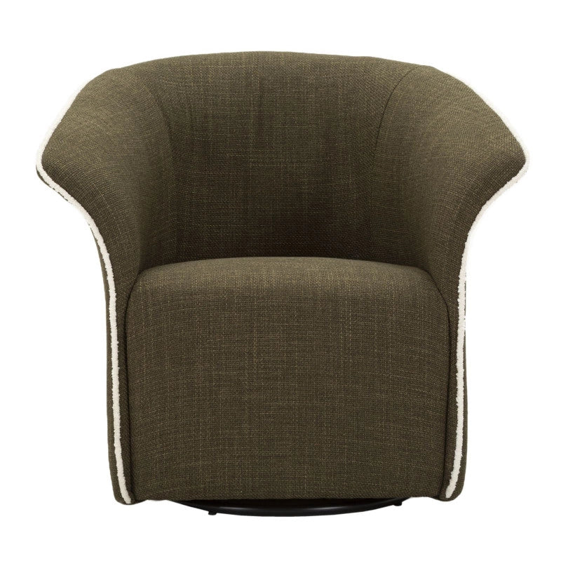 Poltrona Girevole Siena Verde cm 83,5x66x80 (seduta Altezza cm 42)