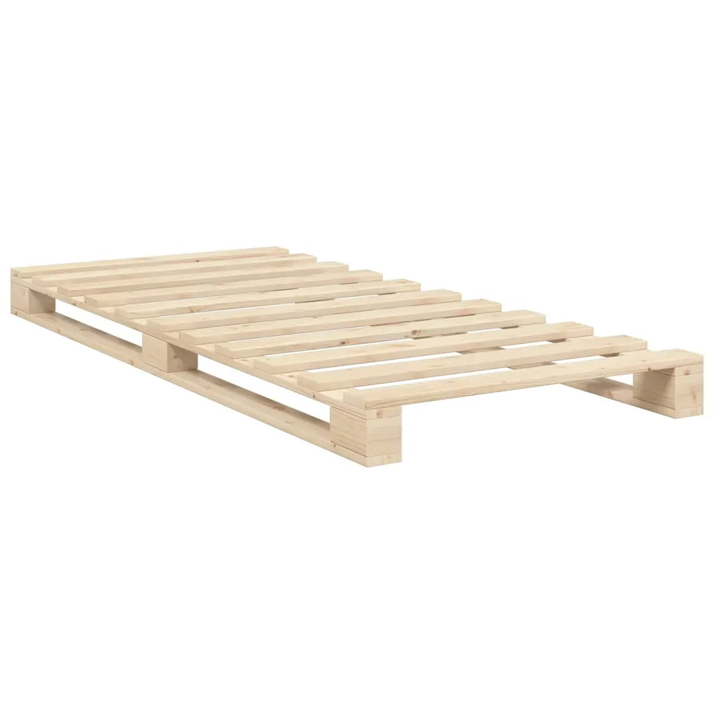 Giroletto con Testiera 90x200 cm in Legno Massello di Pino 3281574