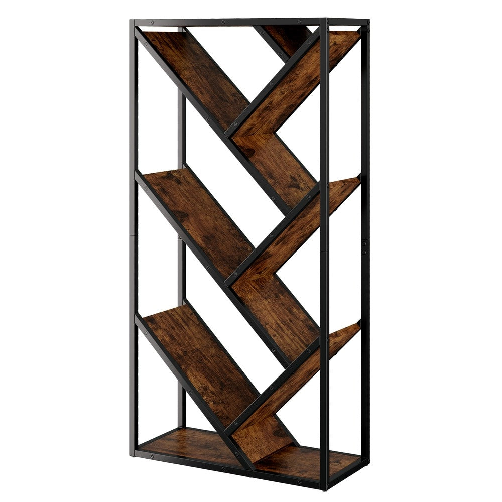 Libreria ad Albero 8 Ripiani ¨C Xylo ¨C Angolare, Scaffale Soggiorno/Ufficio, 80x35x160