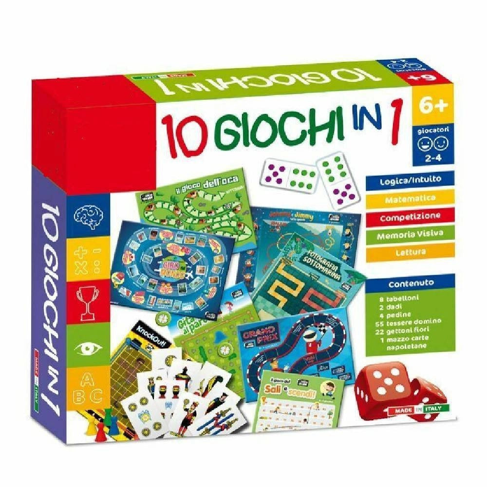 Trade Shop - Giochi Di Società Da Tavolo 2-4 Giocatori 10in1 Logica Intuito Giocattolo Gioco -